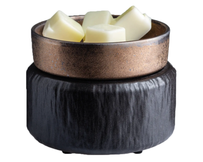 2-in-1 Fragrance Warmer in Black & Bronze